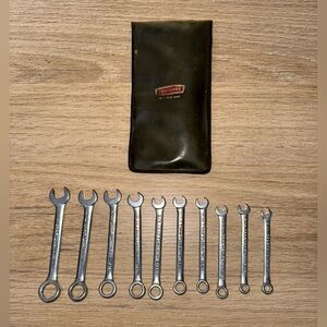 CRAFTSMAN SEARS Vintage 10 Piece Combination Ignition Wrench Set.